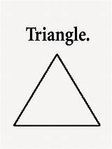 Triangle Printable Coloring Pages Worksheets Shapes Worksheet Kindergarten Preschoolers Shape Drawing Template Colouring Color Kids Words Outlines Simple Tracing Oval sketch template