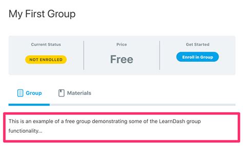 group page learndash support