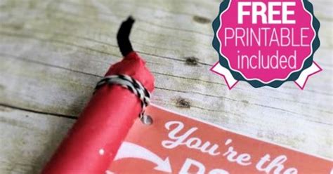 valentines day diy gifts youre  bomb gift   printable
