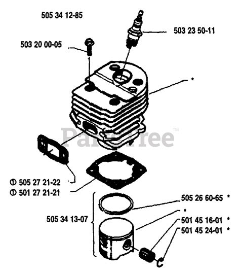 Husqvarna 50 Rancher Husqvarna Chainsaw 1983 11 Piston Cylinder