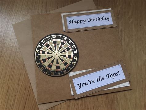 darts birthday card card  darts player darts fan youre etsy uk birthday cards unique