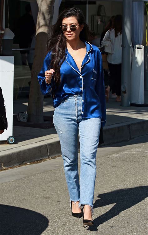 kourtney kardashian in jeans out in los angeles indian