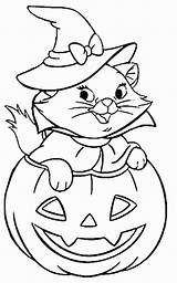 Kolorowanki Kot Halloweenowy Dzieci Wydruku sketch template