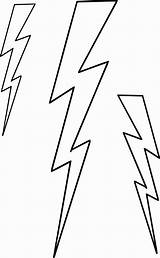 Lightening Lightningbolt sketch template
