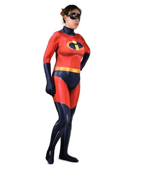 Classic Elastigirl Superhero Cosplay Costume Zentai Bodysuit Halloween