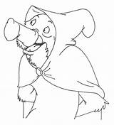 Robin Hood Disney Coloring Pages Disguised Breaks He Into sketch template