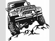 Jeep Decal Garage Home Decor Wall Hanging Graphic by BerrysGoods