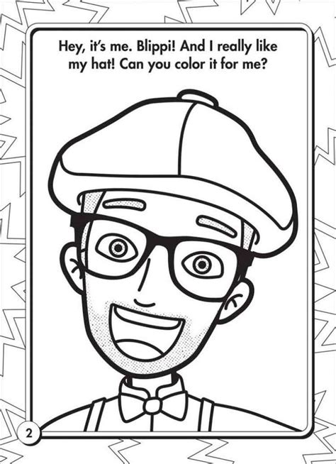 printable blippi coloring pages  kids coloring pages