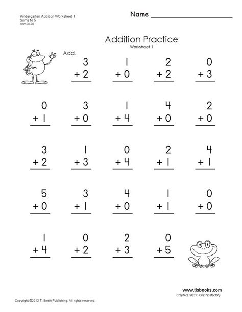 addition kindergarten addition worksheets kindergarten math