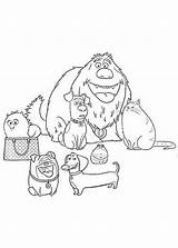 Pets Secret Life Coloring Pages Kids Printable Family Kleurplaten Book Characters Colouring Print Color Cartoon Activities Cookies Fun Info Zo sketch template