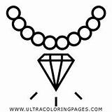 Colorear Diamantes Colouring Diamant Diamonds Halskette Ultracoloringpages Collana Edelstein Rosario Ultra Vermeil Diamanti Pietra Preziosa Juwel sketch template