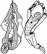 Spiderman Deadpool Coloringpagesfortoddlers Disimpan sketch template