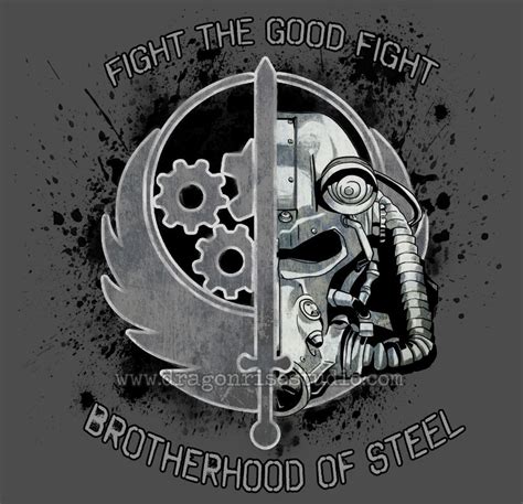 Brotherhood Of Steel The Good Fight Fallout Tattoo Fallout Art