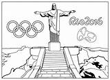 Rio Coloring Statue Olympics Redeemer Pages Christ Olympic Games Brazil Sketch Adult Sport Sports Color Printable sketch template