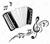 Accordion Drawing Music Stock Getdrawings Silhouette Illustration sketch template