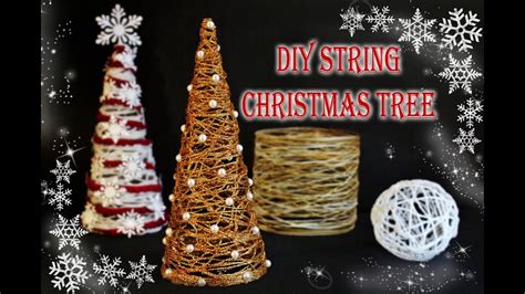 diy string christmas tree youtube