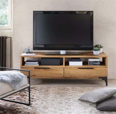 tv meubel van massief mangohout metropolis maisons du monde