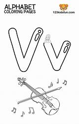 Violin 123kidsfun sketch template