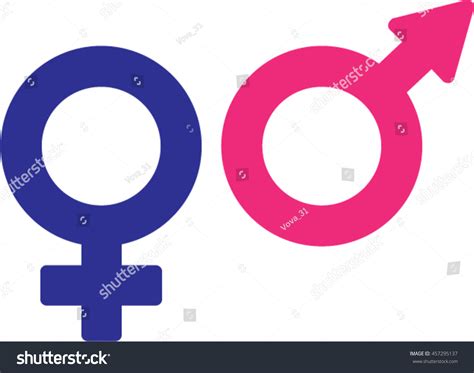 Gender Symbol Symbols Men Women Stock Vector 457295137