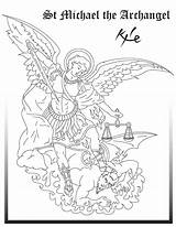 Archangel Archangels sketch template