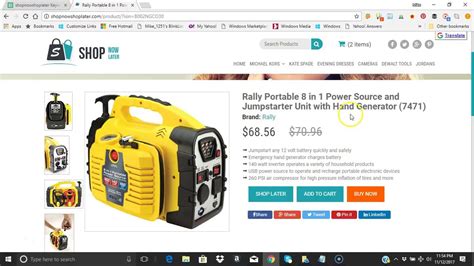 rally portable    power source  jumpstarter unit  hand