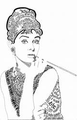 Hepburn sketch template
