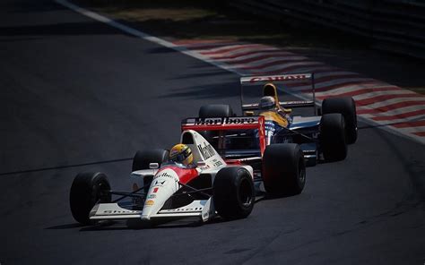 Ayrton Senna Nigel Mansell By Johnnyslowhand On Deviantart