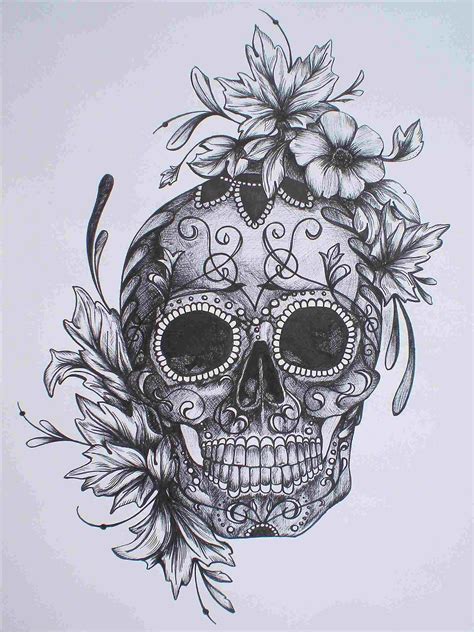 sugar skull woman drawings  paintingvalleycom explore collection