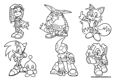 sonic  coloring pages