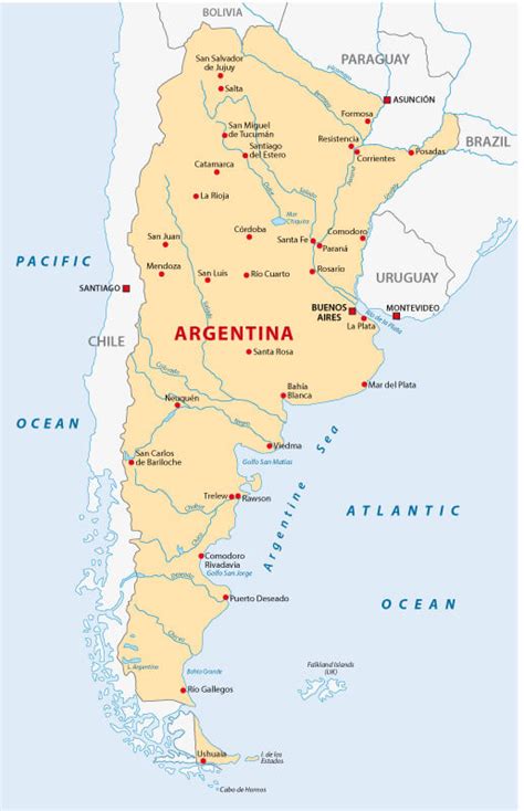 map argentina