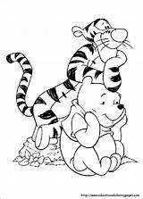 Coloring Tigger Pages Disney Print Sheets Colouring Pooh Winnie Printable Color Kids Tigrou Coloriage Tiger Kleurplaat Characters Line Cartoon Sheet sketch template