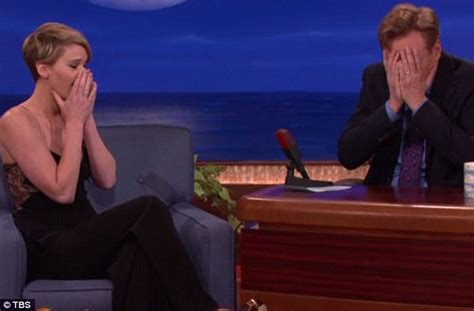 jennifer lawrence on conan reveals maid discovered her copious