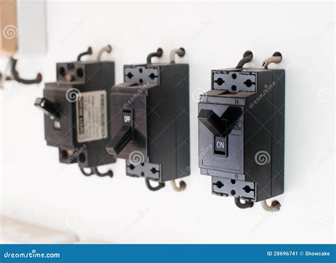 breaker switch stock illustration image  machine color