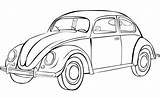 Vw Beetle Volkswagen Coloring Car Pages Dessin Drawing Voiture Bug Cars Sheet Sheets Coloriage Colorier Printable Auto Imprimer Getdrawings Vintage sketch template