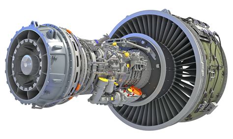 geared turbofan engine  model turbosquid