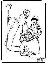 Nikolaus Sinterklaas Sankt Annonse Kleurplaten Anzeige Advertentie sketch template