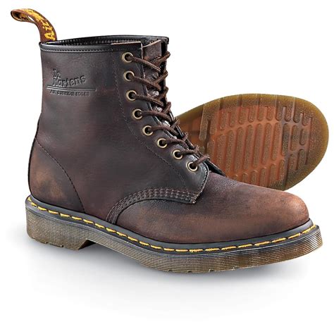 mens dr martens boots brown  casual shoes  sportsmans guide