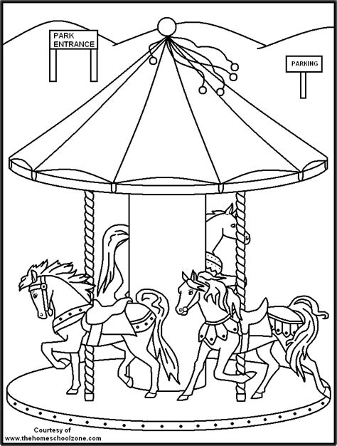 carnival coloring page coloring home