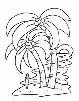 Palme Malvorlage Ausmalbilder Palmen Ausdrucken Drucken sketch template