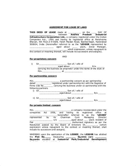 agricultural land sale agreement template hq printable documents