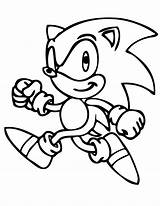 Coloring Cute Pages Sonic Kids sketch template