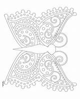 Mandala Butterfly Coloring Pages Getcolorings sketch template
