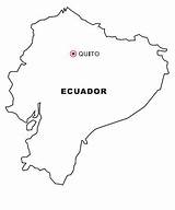 Ecuador Coloring Map sketch template