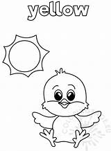 Yellow Coloring Pages Toddlers Worksheet Kindergarten Color Coloringpage Eu Printable Family sketch template