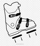 Boot Ski Clipart Coloring Pinclipart sketch template