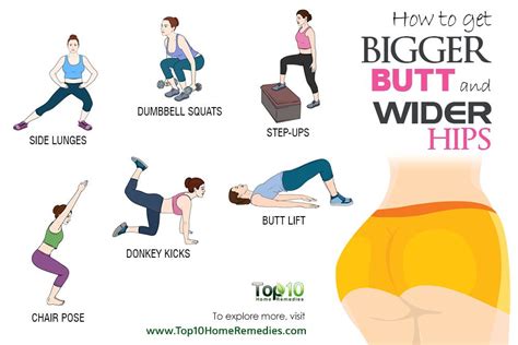 how to get a bigger butt and wider hips fast and naturally top 10 home remedies
