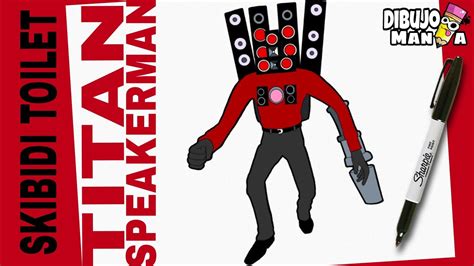 How To Draw Titan Speakerman By Skibidi Toilet Easy Step By Step
