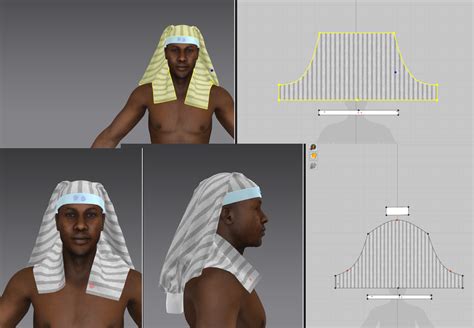 Egyptian Nemes Headdress – Marvelous Designer Help Center