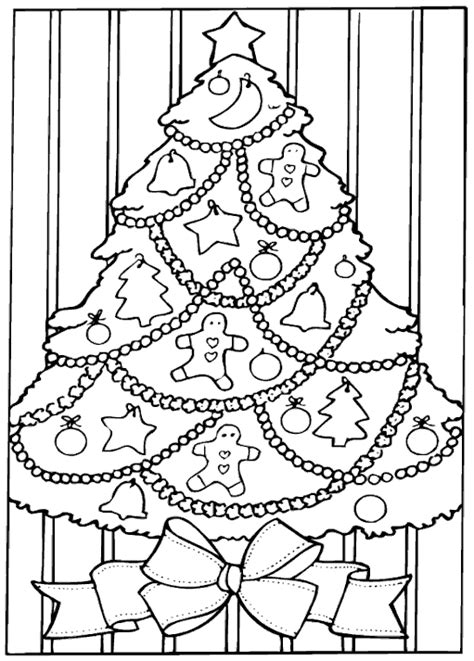 christmas coloring page christmas tree