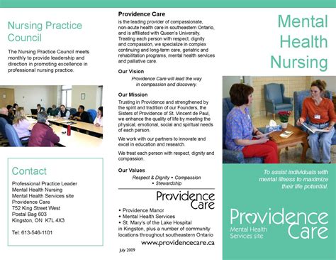 mental health nursing brochure  providence care issuu